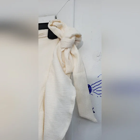 NWT 1.State Wrap Elegant Cream Ruffle Skirt Size Small - Picture 6 of 6